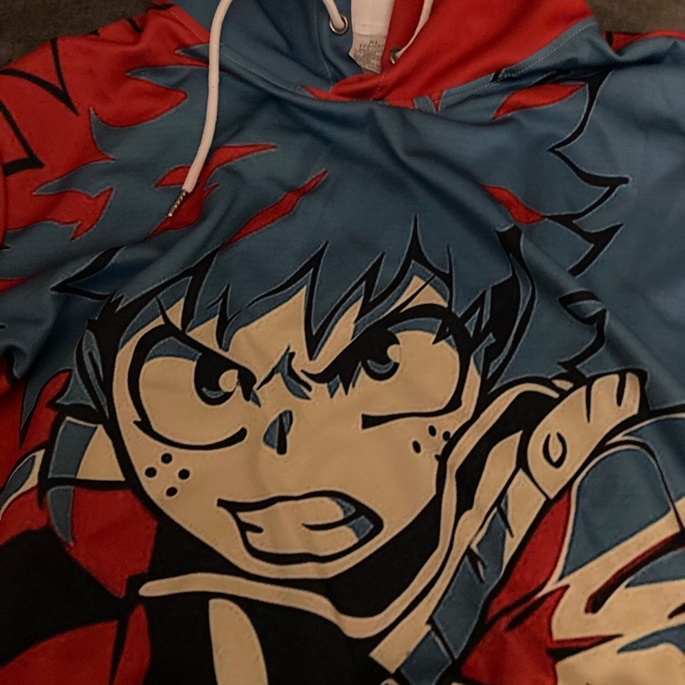 Naruto hoodie cropped -women size Large